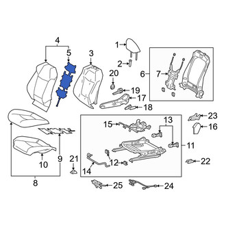 Toyota OE - Front Left Lower Seat Heater Pad