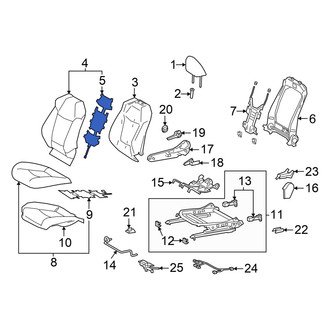 Toyota OE - Front Left Lower Seat Heater Pad