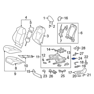 Toyota OE - Seat Track Cover