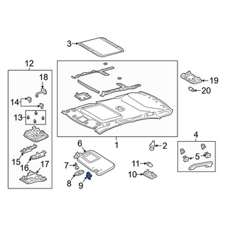 Toyota OE - Sun Visor Holder