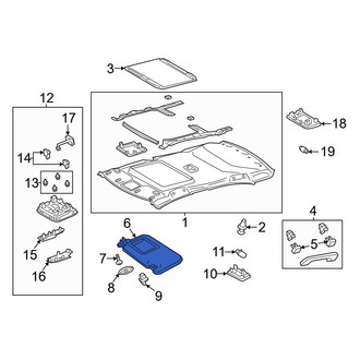 Toyota OE - Right Sun Visor