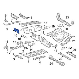 Toyota OE - Front Center Floor Extension