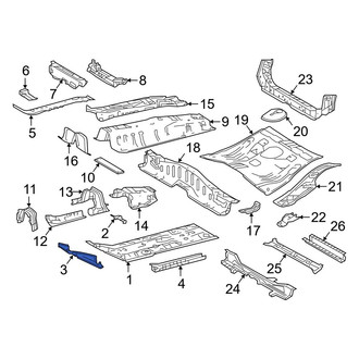 Toyota OE - Left Lower Firewall