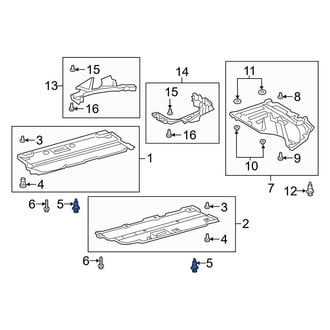 Toyota OE - Floor Pan Splash Shield Clip