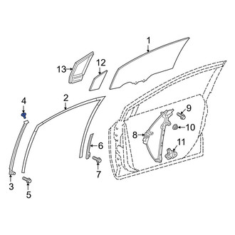 Toyota OE - Front Upper Window Regulator Guide Bolt