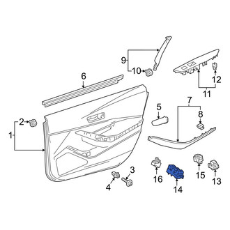 Toyota OE - Front Left Door Window Lock-Out Switch