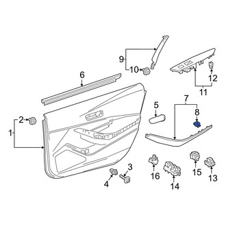 Toyota OE - Door Panel Handle Clip
