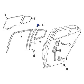 Toyota OE - Front Upper Window Regulator Guide Bolt