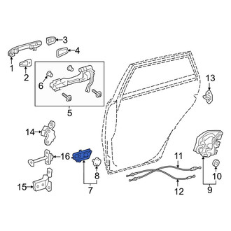Toyota OE - Rear Left Inner Interior Door Handle