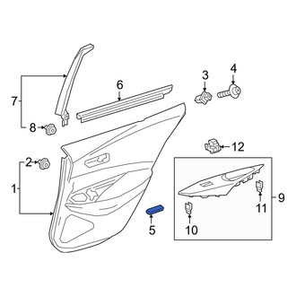 Toyota OE - Front Left Interior Door Handle Screw Cap