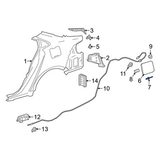 Toyota OE - Fuel Filler Door Rivet
