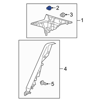 Toyota OE - Left Seat Back Panel Clip