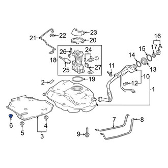 Toyota OE - Fuel Tank Shield Nut