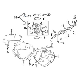 Toyota OE - Fuel Line Retainer