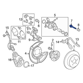 Toyota OE - Front Upper Disc Brake Caliper Pin