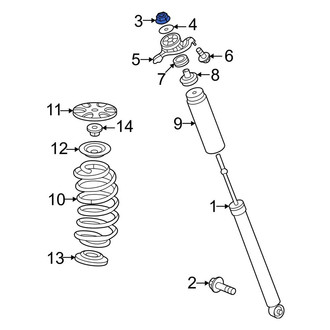 Toyota OE - Suspension Shock Absorber Nut