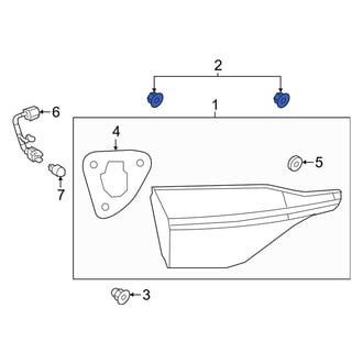 Toyota OE - Back Up Light Assembly Nut
