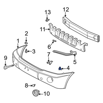 Toyota OE - Rear Bumper Cover Bracket