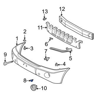 Toyota OE - Front Bumper Cover Cap
