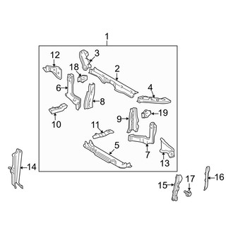 Toyota OE - Radiator Support