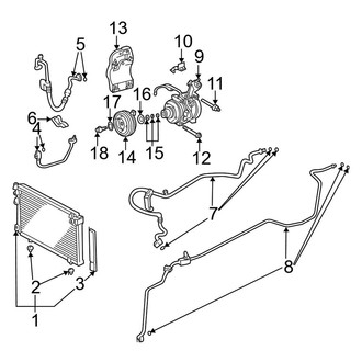 Toyota OE - Air Conditioner & Heater - Condenser, Compressor & Lines