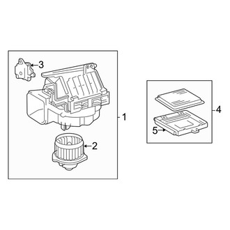 Toyota OE - Air Conditioner & Heater - Blower Motor & Fan