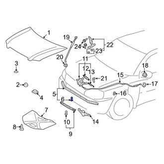 Toyota OE - Hood Seal Clip