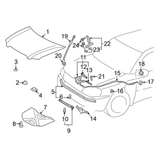 Toyota OE - Hood & Components