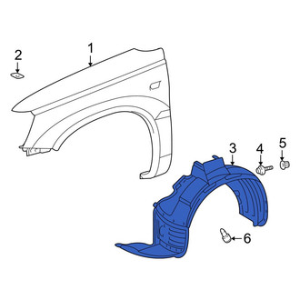 Toyota OE - Front Right Fender Splash Shield