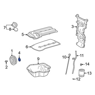 Toyota OE - Rear Engine Crankshaft Seal