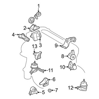 Toyota OE - Engine / Transaxle - Engine & Transmission Mounting (2.4L)