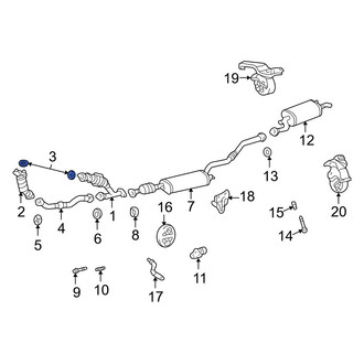 Toyota OE - Front Rearward Catalytic Converter Gasket