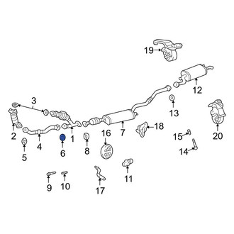 Toyota OE - Rear Catalytic Converter Gasket