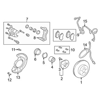 Toyota OE - Front Suspension - Brake Components