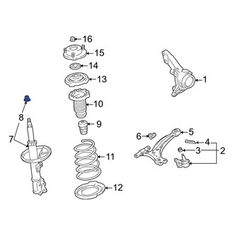 Toyota OE - Suspension Strut Mount Nut