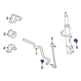 Toyota OE - Front Suspension Stabilizer Bar Link Nut