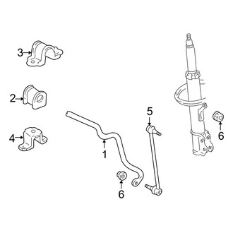 Toyota OE - Front Suspension - Stabilizer Bar & Components