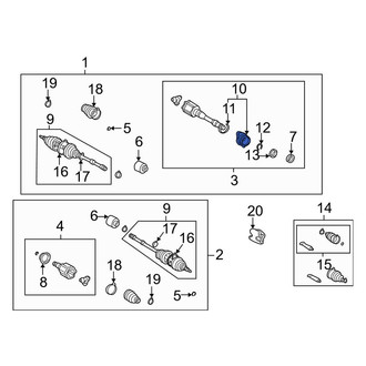 Toyota OE - CV Axle Shaft Carrier Bearing