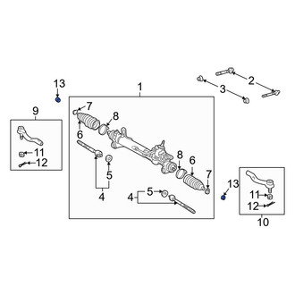 Toyota OE - Outer Steering Tie Rod Nut
