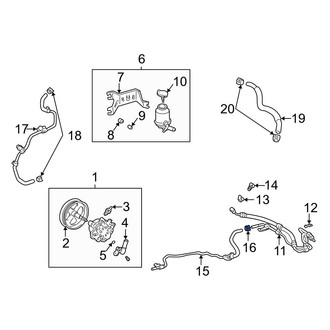 Toyota OE - Lower Power Steering Hose Clamp