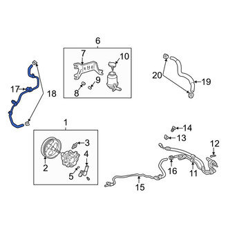 Toyota OE - Power Steering Return Hose