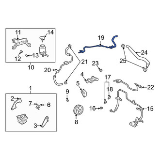 Toyota OE - Power Steering Return Hose