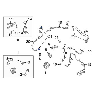 Toyota OE - Power Steering Hose Clamp