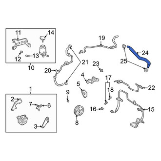 Toyota OE - Power Steering Reservoir Hose