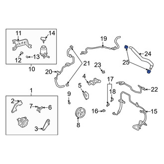 Toyota OE - Power Steering Hose Clamp