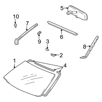Toyota OE - Windshield - Glass