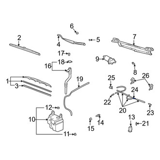 Toyota OE - Windshield Washer Hose Connector