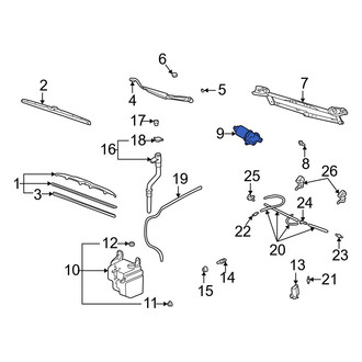 Toyota OE - Front Wiper Motor