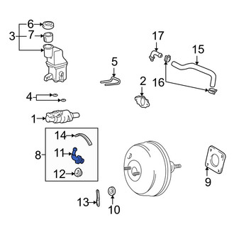 Toyota OE - Power Brake Booster Check Valve