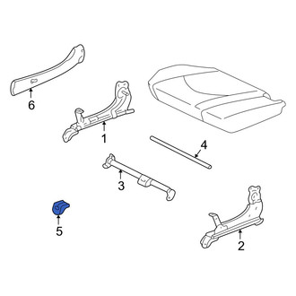 Toyota OE - Rear Seat Track Cover